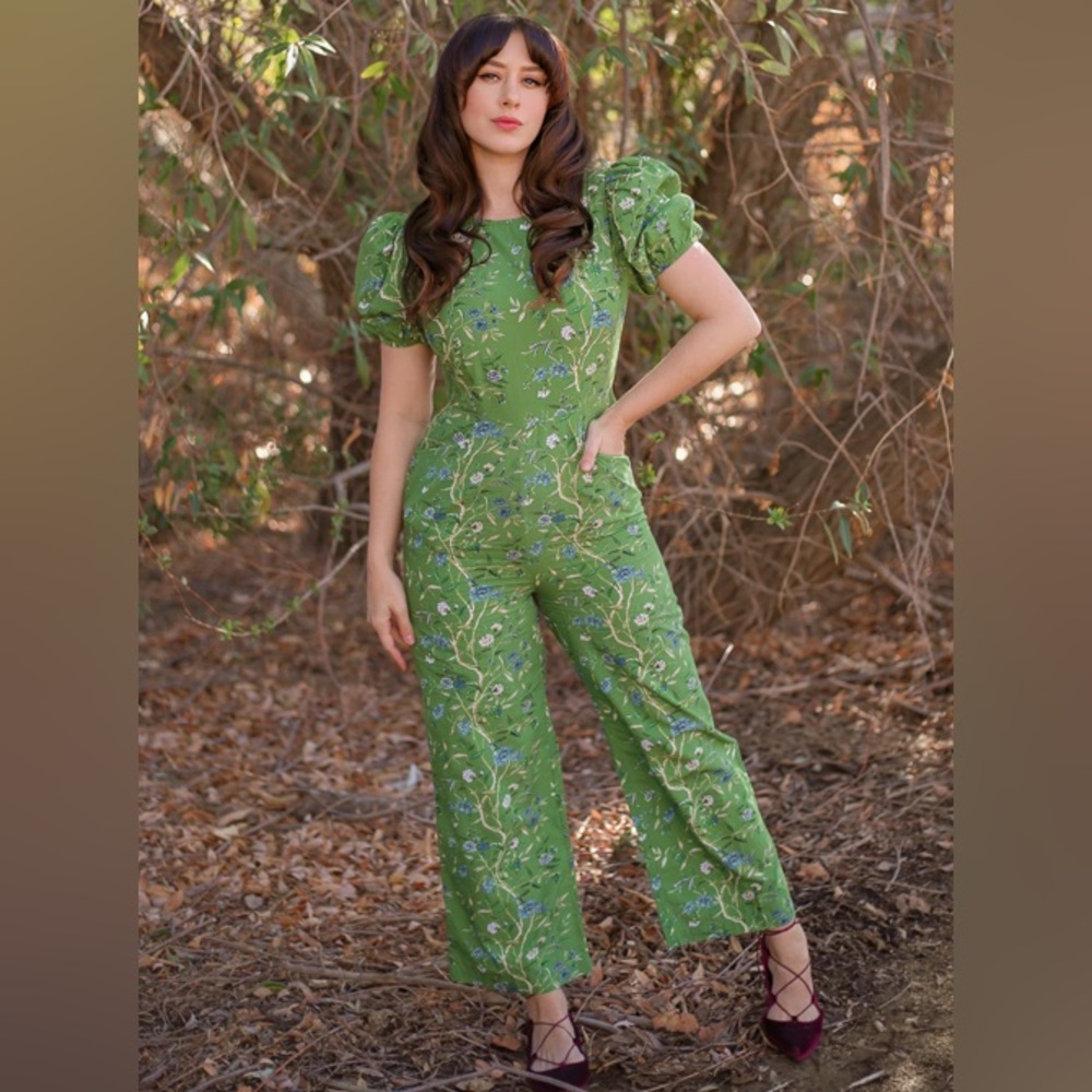 samantha pleet garden jumpsuit size 14